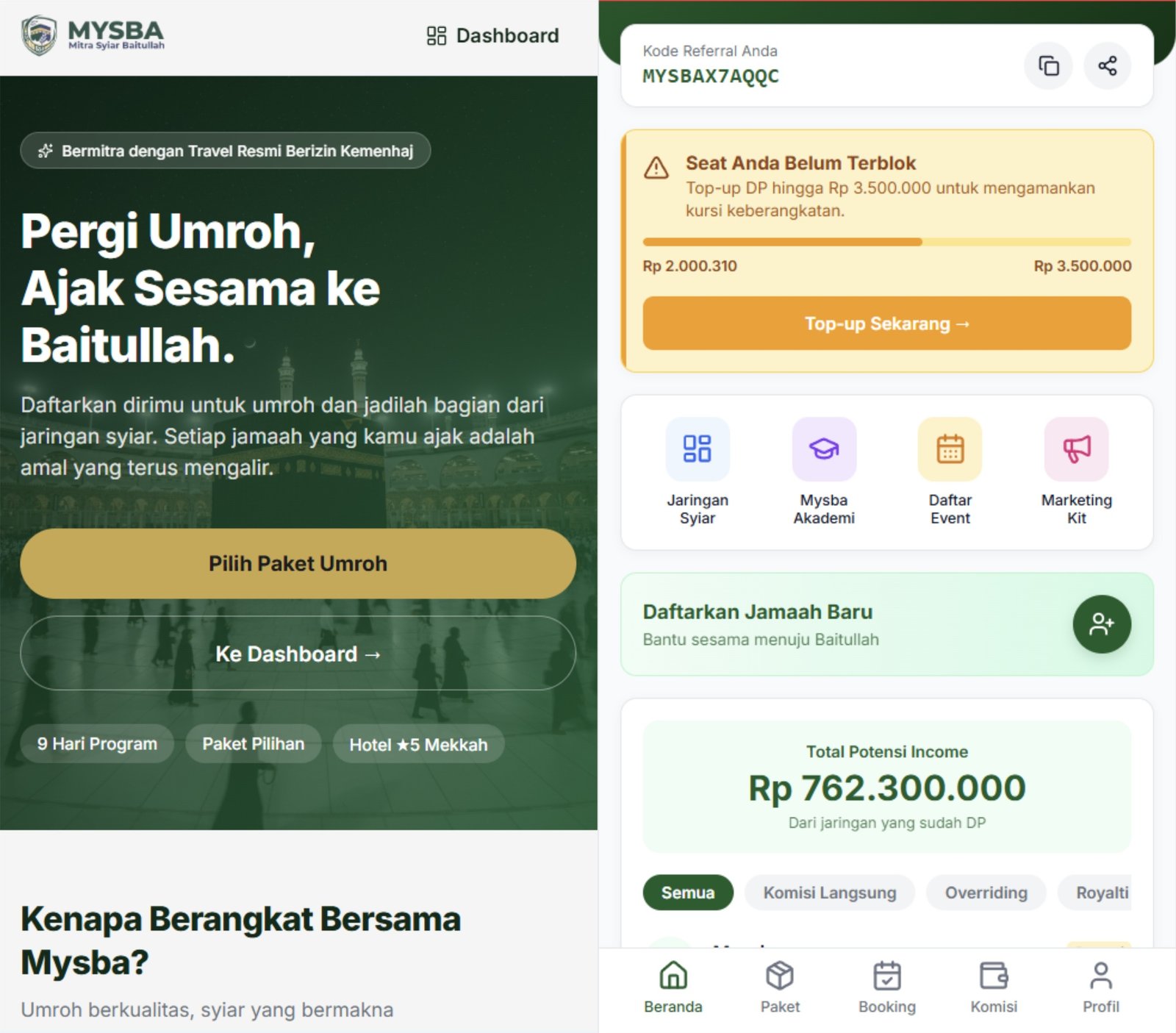 Sistem Manajemen Agen Umroh