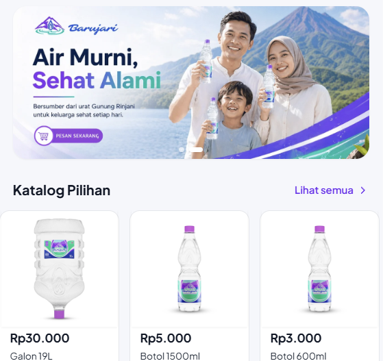 Aplikasi Order Air Minum Dalam Kemasan